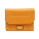 NEUF PORTEFEUILLE LANCEL NINON M A10296 EN CUIR ORANGE + BOITE NEW WALLET 185€