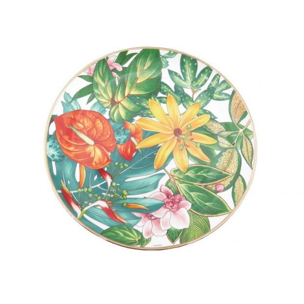 NEUF ASSIETTE A DESSERT HERMES PASSIFOLIA N 2 EN PORCELAINE 23CM DESSERT PLATE