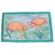 NEUF DRAP DE PLAGE HERMES TORTUES SERVIETTE COTON TURQUOISE NEW BEACH TOWEL 475€