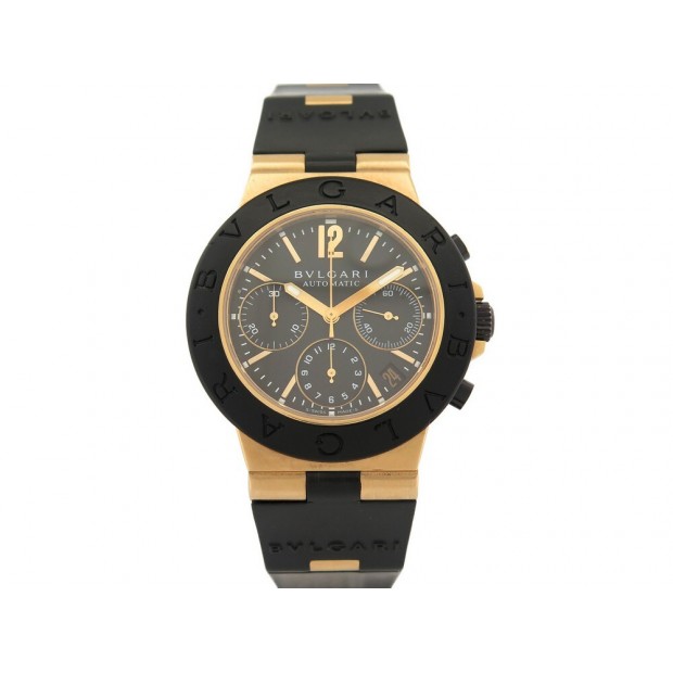 MONTRE BULGARI DIAGONO AC 38 G 38MM AUTOMATIQUE CHRONOGRAPHE OR WATCH 20900€