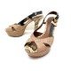 CHAUSSURES DOLCE & GABBANA SANDALES 37 IT 38 FR RAPHIA & PYTHON BEIGE SHOES 795€