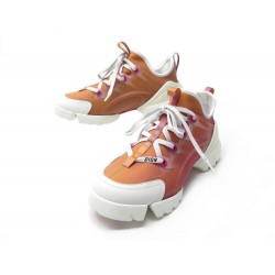NEUF CHAUSSURES CHRISTIAN DIOR BASKETS D-CONNECT 38 TOILE BOITE SNEAKERS 890€