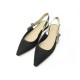 NEUF CHAUSSURES CHRISTIAN DIOR BALLERINES SLINGBACK J'ADIOR 38 NOIR BOITE 790€