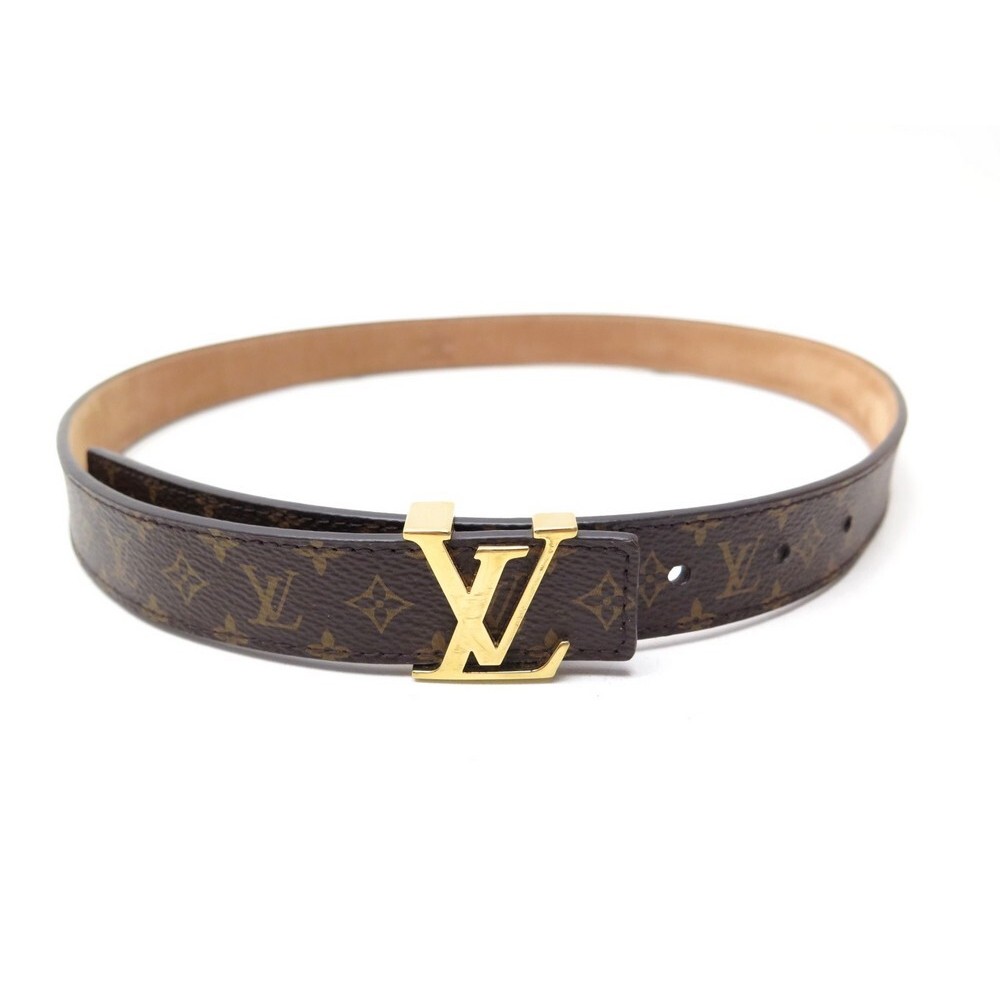 LOUIS VUITTON Damier Infini 40mm LV Initiales Belt 110 44 Black 1135396