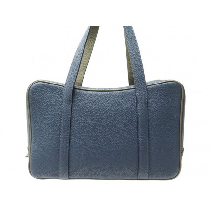 NEUF SAC A MAIN MOYNAT LIMOUSINE EN CUIR TAURILLON GEX BLEU NEW HAND BAG 2900€