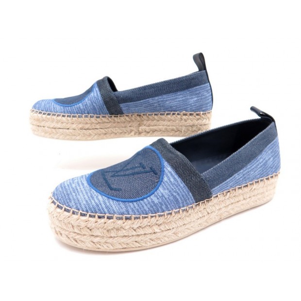 chaussures louis vuitton espadrilles blue shore