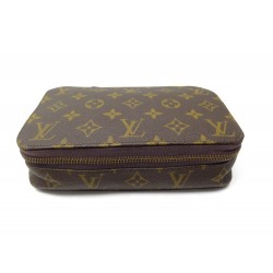 VINTAGE POCHETTE LOUIS VUITTON TROUSSE A BIJOUX TOILE MONOGRAM JEWEL CASE 1200€