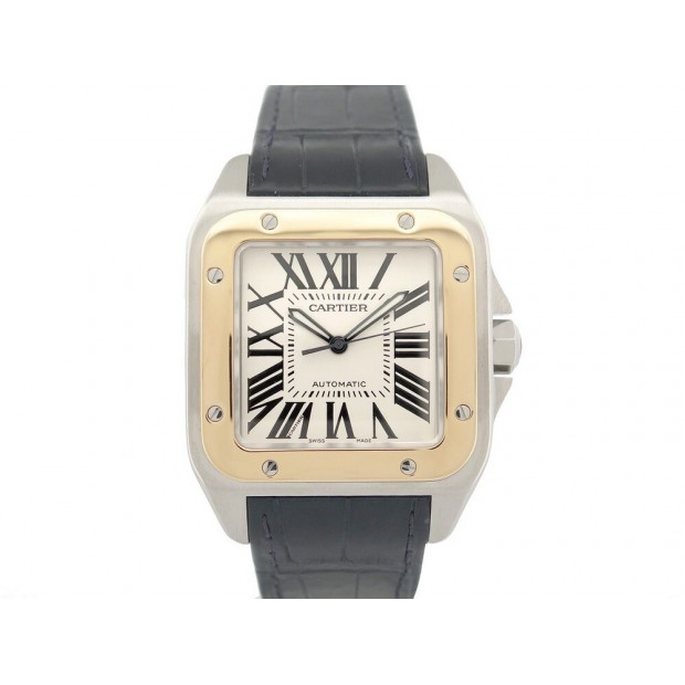 NEUF MONTRE CARTIER SANTOS 100XL 2656 AUTOMATIQUE OR & ACIER ED LIMITEE WATCH