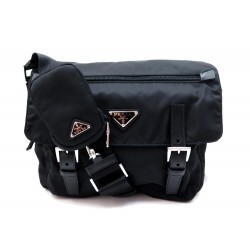 NEUF SAC A MAIN PRADA 1BD953 MESSENGER EN TOILE RE-NYLON NOIR HAND BAG 1350€