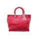 SAC A MAIN CHRISTIAN DIOR LADY INR449652 CABAS CUIR TRESSE ROUGE BAG TOTE 2500€