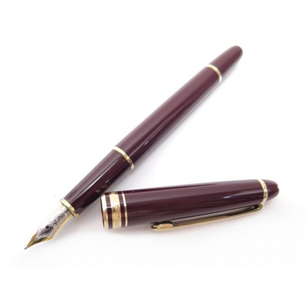 STYLO PLUME MONTBLANC MEISTERSTUCK CLASSIQUE DORE BORDEAUX + BOITE PEN 525€