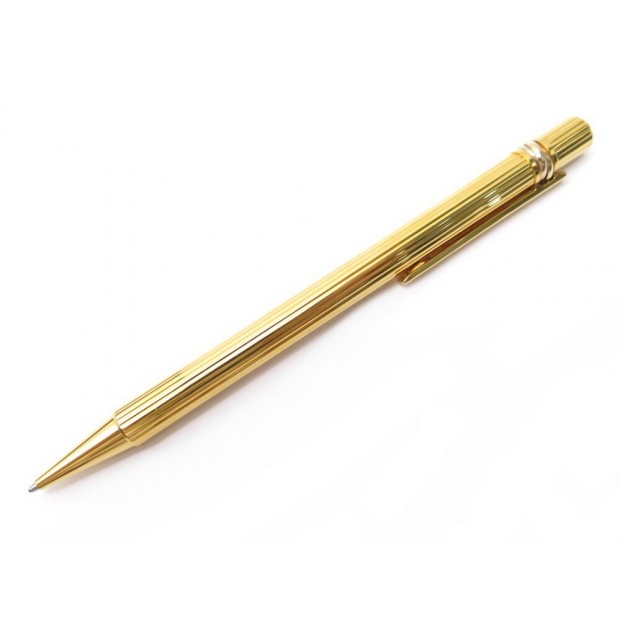 NEUF VINTAGE STYLO BILLE CARTIER MUST II GODRON ST150090 EN PLAQUE OR PEN 320€