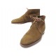 CHAUSSURES CROCKETT & JONES BOTTINES CHUKKA 7E 41 VEAU VELOURS MARRON SHOES 470€