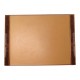 PLATEAU DESSOUS DE BUREAU HERMES SOUS MAIN BOIS DE LOUPE VAVONA & CUIR DESK PAD