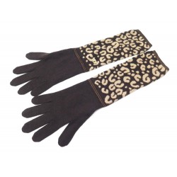 NEUF GANTS LOUIS VUITTON MAILLE LEOPARD STEPHEN SPROUSE CACHEMIRE GLOVES 550€