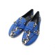 NEUF CHAUSSURES LOUIS VUITTON MOCASSINS 37.5 TOILE LEOPARD STEPHEN SPROUSE 650€