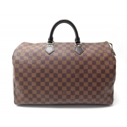 SAC A MAIN LOUIS VUITTON SPEEDY 40 EN TOILE DAMIER EBENE CANVAS HAND BAG 1550€