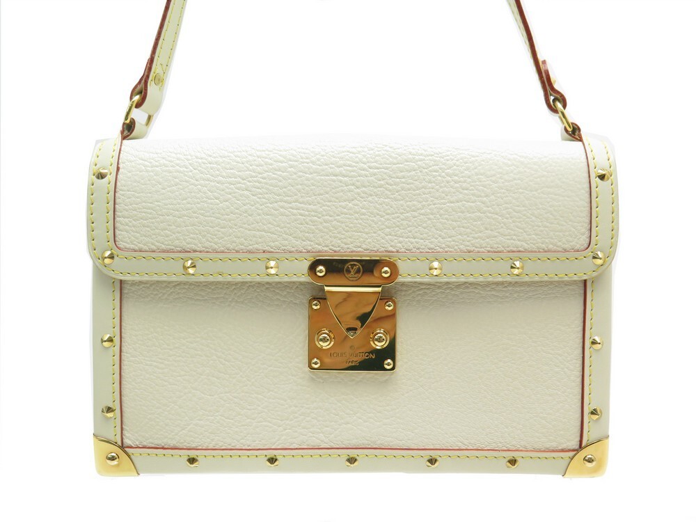 LOUIS VUITTON Suhali L'aimable Leather Shoulder Bag Off White