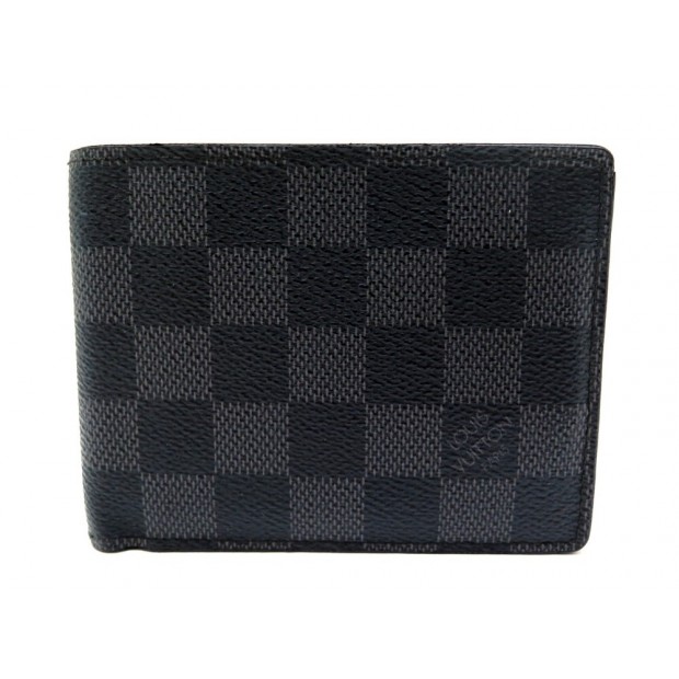 PORTEFEUILLE LOUIS VUITTON TOILE DAMIER GRAPHITE N63261 PORTE CARTE WALLET 340€