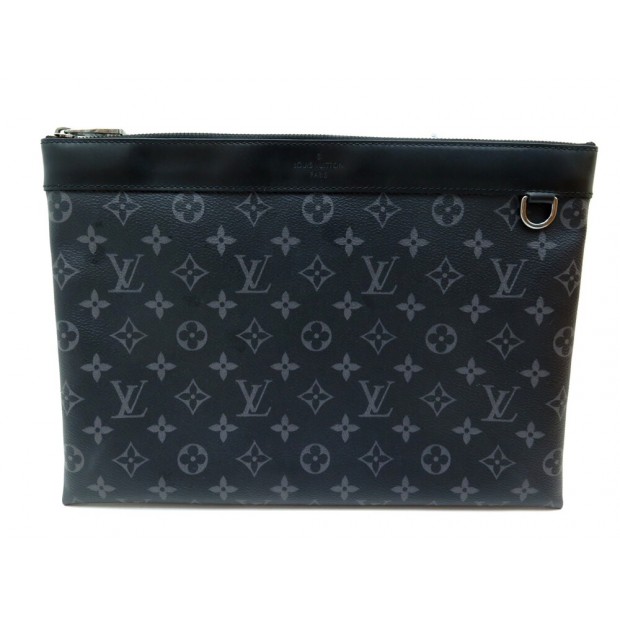 SAC POCHETTE LOUIS VUITTON DISCOVERY M62291 TOILE MONOGRAM ECLIPSE BAG 750€