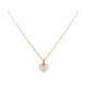 COLLIER HERMES PENDENTIF COEUR 50CM EN METAL DORE HEART NECKLACE PENDANT