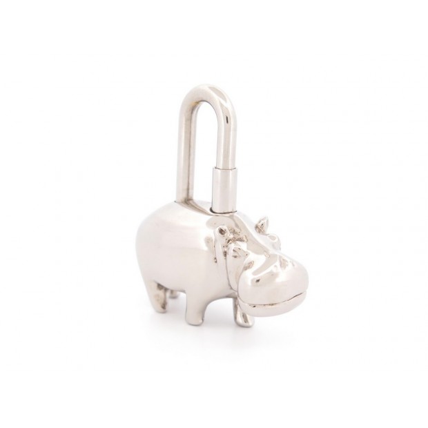 CADENAS HERMES CHARM HIPPOPOTAME ANNEE DES FLEUVES PENDENTIF PORTE CLE PADLOCK