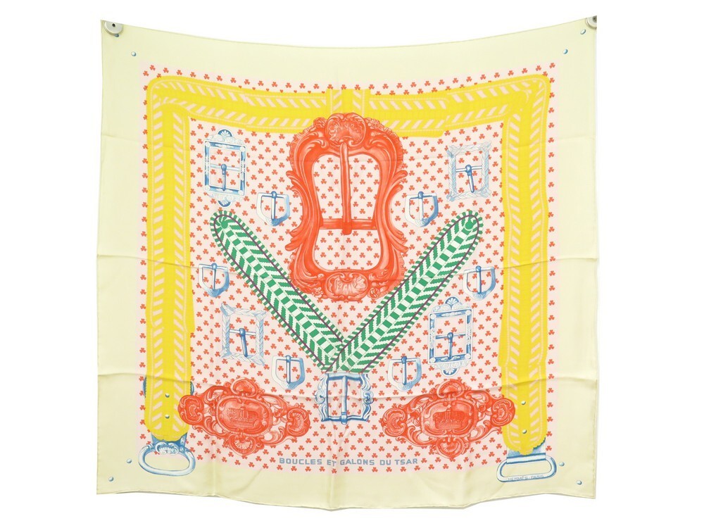 【最終価格】HERMES Boucles et Galons du Tsar Boucles et Galons du Tsar wash scarf 90 | Hermès Australia