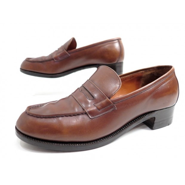 CHAUSSURES JM WESTON MOCASSINS A TALONS 6C 38 FEMME CUIR MARRON 460€