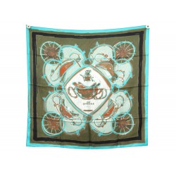 NEUF FOULARD HERMES NEW SPRING RYBALTCHENKO CARRE 90 EN SOIE NEW SILK SCARF 495€