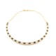 COLLIER EN OR JAUNE 18K 19GR SERTI DE 17 DIAMANTS 5.6CT 20 SAPHIRS 6CT NECKLACE