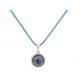 COLLIER BACCARAT PENDENTIF EN ARGENT 925 & CRISTAL BLEU + BOITE NECKLACE 350€