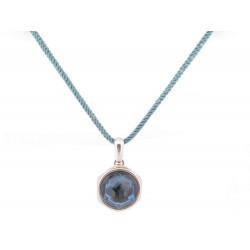 COLLIER BACCARAT PENDENTIF EN ARGENT 925 & CRISTAL BLEU + BOITE NECKLACE 350€