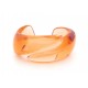 NEUF BRACELET BACCARAT COQUILLAGE T15 EN CRISTAL ORANGE BOITE NEW CRYSTAL BANGLE