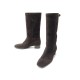 CHAUSSURES YVES SAINT LAURENT BOTTES YSL 306568 40 EN DAIM MARRON BOOTS 1495€