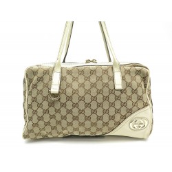 SAC A MAIN GUCCI BRITT 169971 TOILE MONOGRAM GG GUCCISSIMA BEIGE HAND BAG 660€