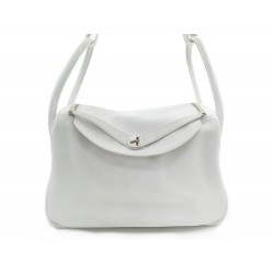 SAC A MAIN HERMES LINDY 34 EN CUIR SWIFT BLANC WHITE LEATHER HAND BAG 6500€