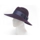 NEUF CHAPEAU MAISON MICHEL VIRGINIE L 59 CM EN FEUTRE AUBERGINE FELT HAT 570€