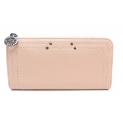 NEUF PORTEFEUILLE LONG LONGCHAMP L3044021P63 EN CUIR ROSE POUDRE WALLET 260€