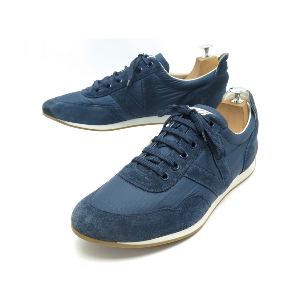 LOUIS VUITTON Damier LV Pop Beaubourg Platform Derby Shoes 35 Blue 879504