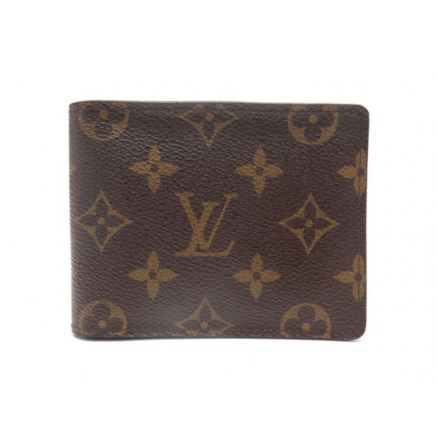 NEUF PORTEFEUILLE LOUIS VUITTON MULTIPLE TOILE MONOGRAM + BOITE NEW WALLET 360€