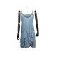 ROBE RALPH LAUREN COLLECTION BRODERIES PERLES TAILLE4 S 36 SOIE BLEU DRESS 2150€