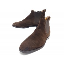 CHAUSSURES CROCKETT & JONES CHELSEA 8831 9.5E 43.5 BOTTINES EN DAIM MARRON 545€