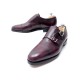 NEUF CHAUSSURES JOHN LOBB WILLIAM II BI BOUCLES 10E 44 EN CUIR PRUNE SHOES 1280€