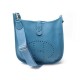 NEUF SAC A MAIN HERMES EVELYNE III 33 GM EN CUIR TOGO BLEU BLUE HAND BAG 2850€