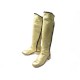 CHAUSSURES BOTTES CHANEL FOURREES 39 EN CUIR DORE GOLDEN FUR LEATHER BOOTS 1800€