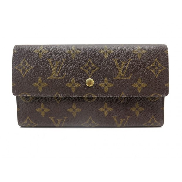 PORTEFEUILLE LOUIS VUITTON SARAH EN TOILE MONOGRAM MARRON CANVAS WALLET 500€