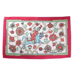 NEUF DRAP DE PLAGE HERMES CHASSE EN INDE SERVIETTE BAIN COTON BEACH TOWEL 475€