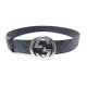 NEUF CEINTURE GUCCI T 95 BOUCLE GG TOILE SUPREME GG MONOGRAMME NOIR BELT 385€