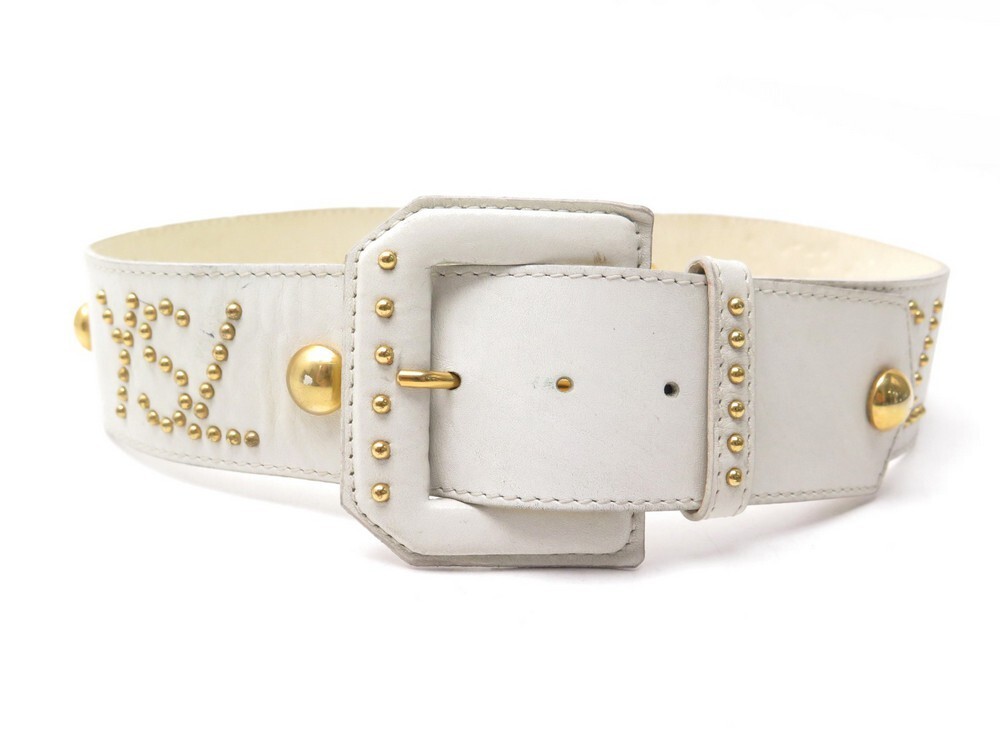 ceinture yves saint laurent clous ysl t80 en