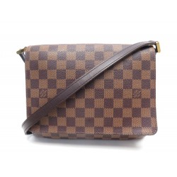 NEUF SAC A MAIN LOUIS VUITTON MUSETTE TANGO PM N51301 TOILE DAMIER EBENE NEW BAG